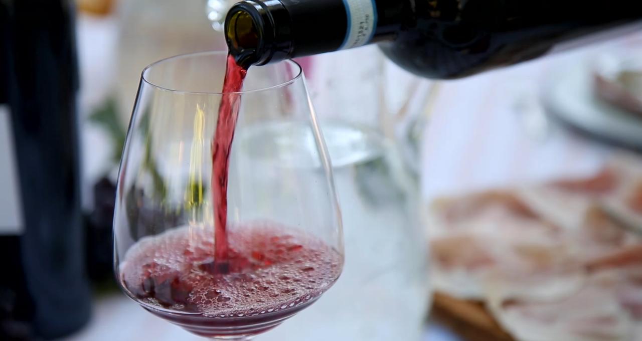 Amarone glass of wine in Valpocella